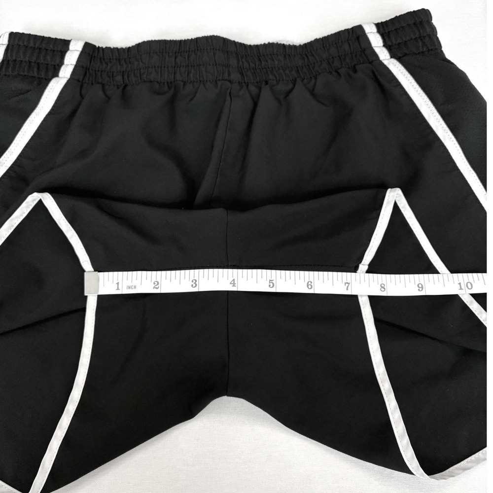 Nike Dri-FIT Shorts Black White Women's Size Small 3.75 Inch Inseam - Picture 10 of 10